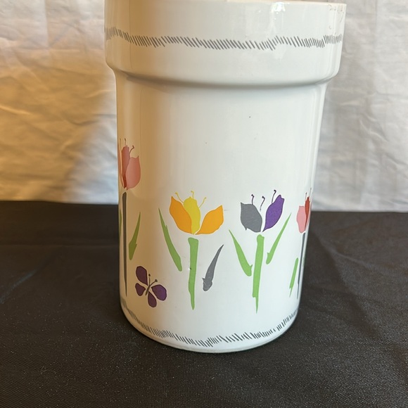Vintage Himark gourmet kitchen Taiwan tulip Utensil holder/ canister - Picture 2 of 8
